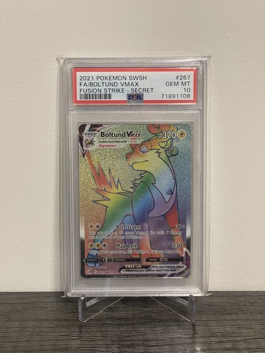 PSA10 世界4枚！ サンダーボルト 2期 スーパーレア LB-52 Boltund VMAX (Secret) 267/264 Swsh08: Fusion Strike Holo for