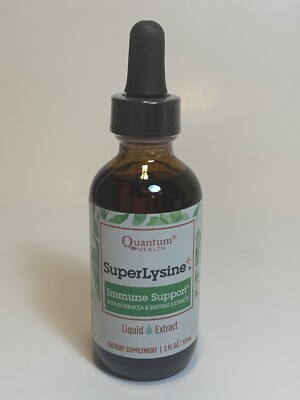 Quantum Health Super Lysine+ Immune Support Liquid Extract 2fl oz/59mL | BB 6/26
