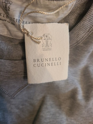 Pre-owned Brunello Cucinelli $1000  Men Gray Sweatshirt Eu 62/us 2xl Authentic