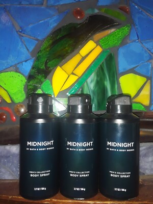 3x BATH and BODY WORKS C.O. MIDNIGHT ELIXIR DEODORIZING SPRAY RARE LOT x3