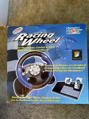 INTEC RACING STEERING WHEEL & PEDALS Xbox GameCube PlayStation 2