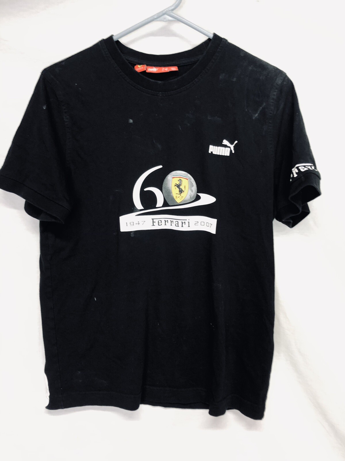 Puma Scuderia Ferrari Tee Black Shirt Size M Mens 60th