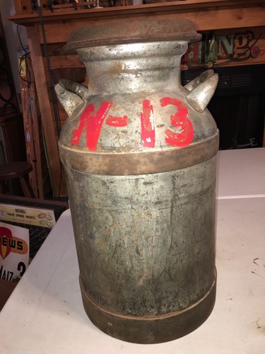 Vintage 10 Gallon Milk Can