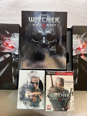 The Witcher 3 Wild Hunt Collectors Set, New PC DVD, Art Book And Steelbook
