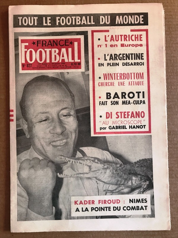 France Football NÂ° 887 SpÃCial Classement EuropÃEn 1961 Autriche NÂ°1 Di Stefano