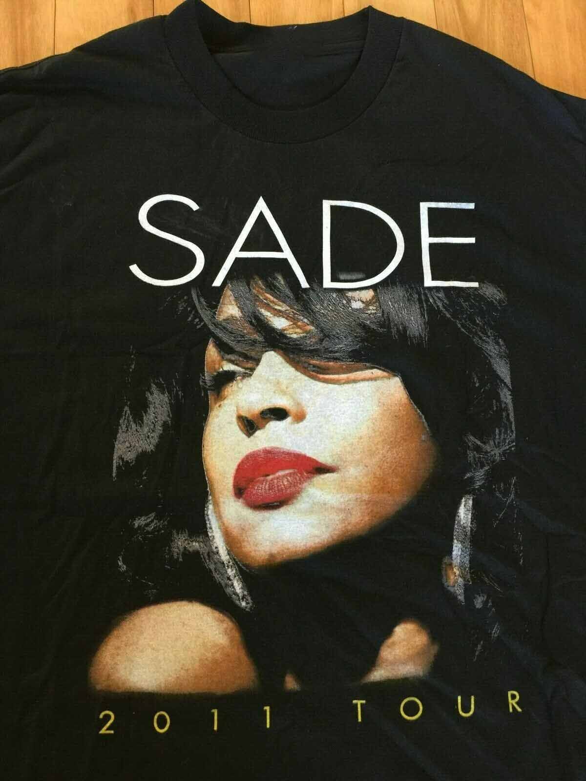 Vintage SADE 2011 Concert Tour T- Shirt Black Unisex Cotton Vintage SADE 2011 Concert Tour T- Shirt Black Unisex Cotton