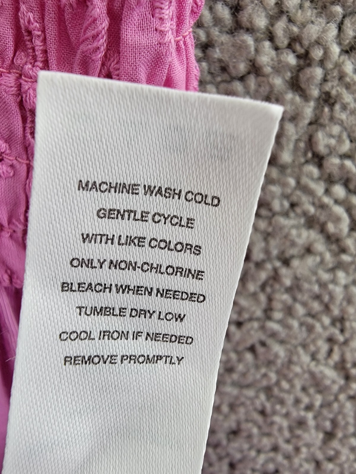 Splendid Eyelet Smocked Dress Girl's 14 Pink Square Neck Pullover - Picture 13 of 15