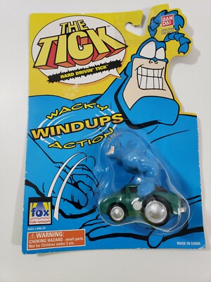 The Tick ''HARD DRIVIN' TICK'', Wacky Wind-Ups Action (BanDai 1995) new