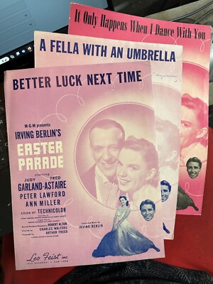 Movie Musical sheet music 3-pack EASTER PARADE (ASTAIRE/Garland)