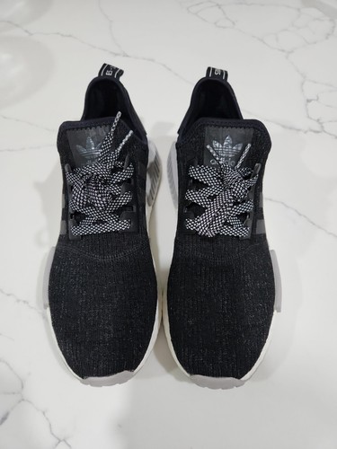 Mens Size 14 Adidas NMD R1 Black Reflective  CQ0759 Ultra Boost White Gray Shoes Mens Size 14 Adidas NMD R1 Black Reflective CQ0759 Ultra  main image 3