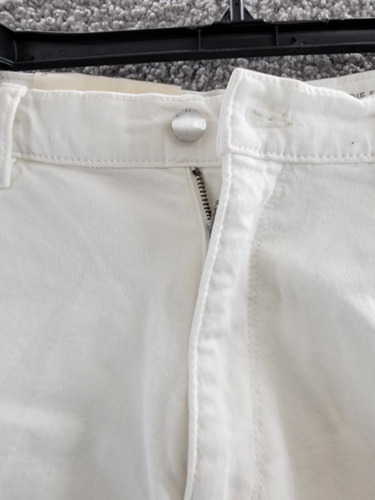 DL1961 Zoie Cutoff Denim Shorts Women's 29 White Frayed Hem Button Zip Closure - Picture 10 of 17