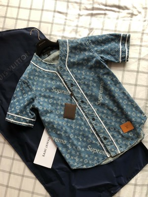 louis vuitton x supreme baseball jersey