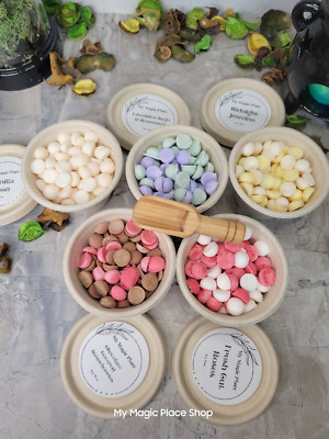 Scoopable Wax Melts Soy Wax Melts Handmade Small Round Wax Melts Dots Scented Me