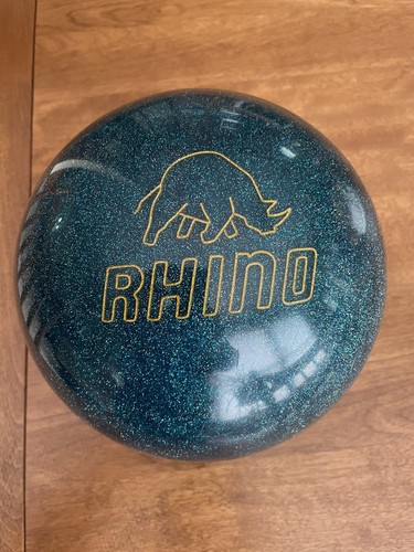 Brunswick Rhino Bowling Ball Green Glitter Sparkle 14lbs Dri