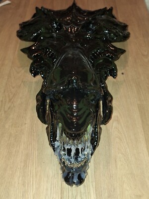 3d printed Alien Queen Xenomorph Head Wall Hanging Decoration Sci FI Movie OOAK
