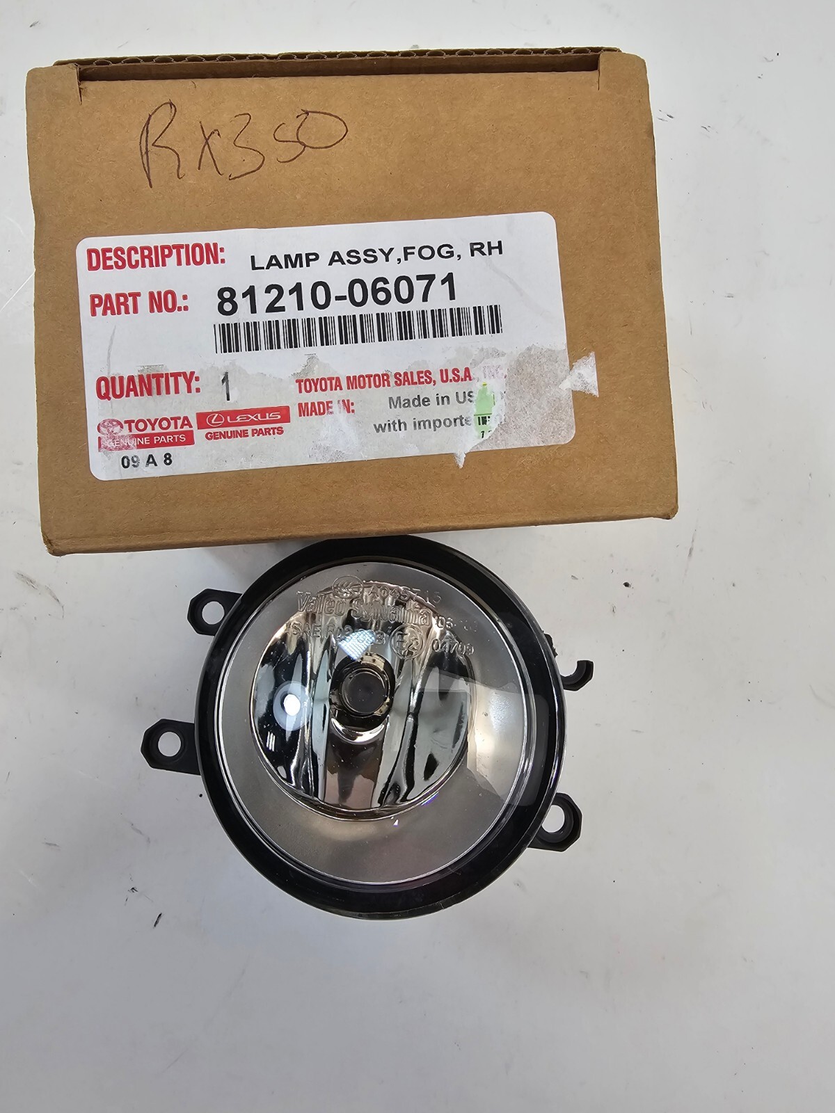 ✅ 2006-2012 Toyota Rav4 Passenger Fog Light Lamp 2010-2014 LEXUS RX350
