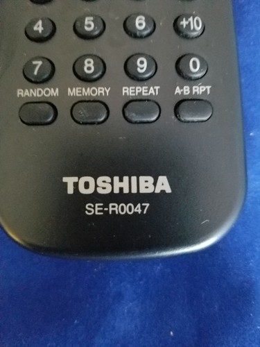 Original TOSHIBA DVD Player Remote Control for SE- R0047 , SD-K620 (USED)