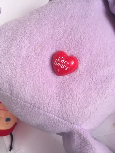 Jumbo Share Care Bear 25th Anniversary Plush 26” Large Retro Vintage Purple