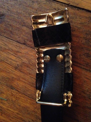 vintage snakeskin belt