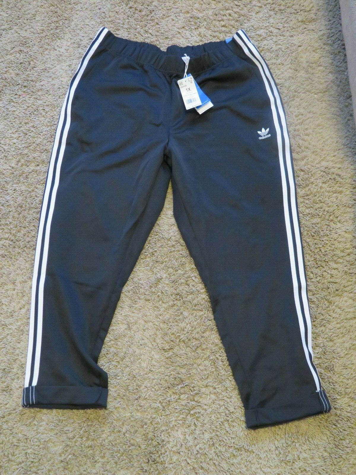 adidas Originals Primeblue Relaxed Boyfriend Pants Women's Plus Black  Activewear | eBay