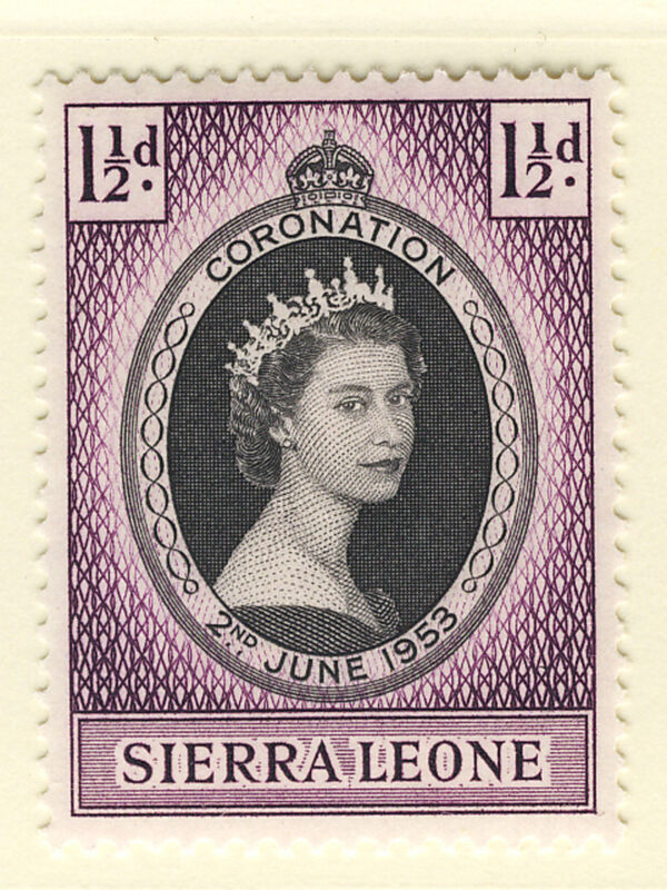 SIERRA LEONE 1953 CORONATION  MNH
