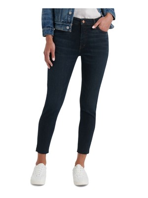 

LUCKY BRAND Женские темно-синие джинсы скинни до щиколотки с необработанным краем и высокой талией, Navy, 7WD11175