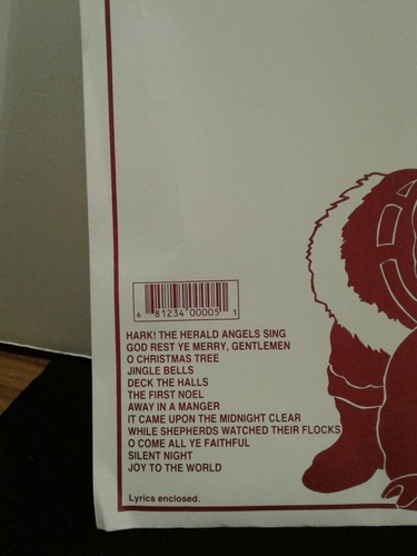 Music Maker Lap Harp Song Packet CHRISTMAS #1 12 songs