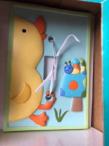 Tiddliwinks In The Pond Collection Night Light And Switch Plate Cover Duck New