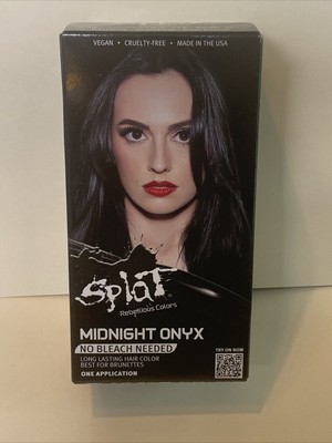 Splat Rebellious Colors Midnight Onyx no Bleach  needed 1 application