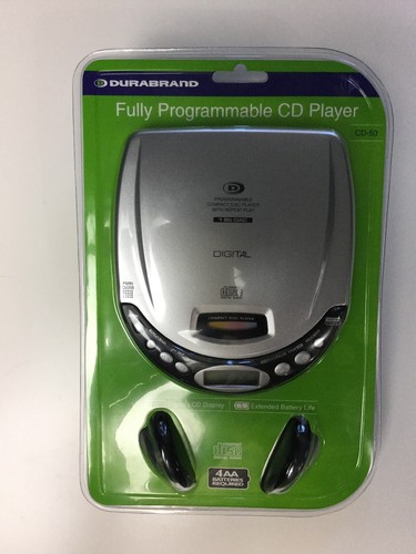 Durabrand Digital Fully Programmable Silver CD Player CD-50 New and Sealed