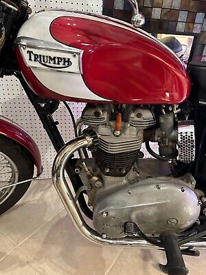 Owner 1969 Triumph Bonneville 650 cc Red Numbers Match Restored