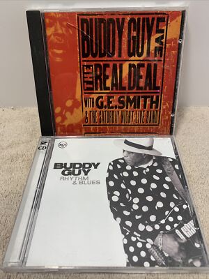Buddy Guy 2 CD Lot - Rhythm & Blues & Buddy Guy Live The Real Deal w/ G.E. Smith
