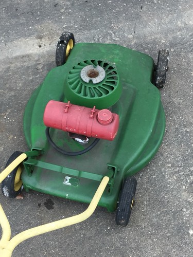 Vintage MONARK SILVER KING ALUMINUM DECK SMALL push mower - Parts/Repair