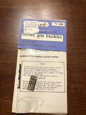 Eduard 72004 1/72 scale Soviet Jet Buckles photo etched details 