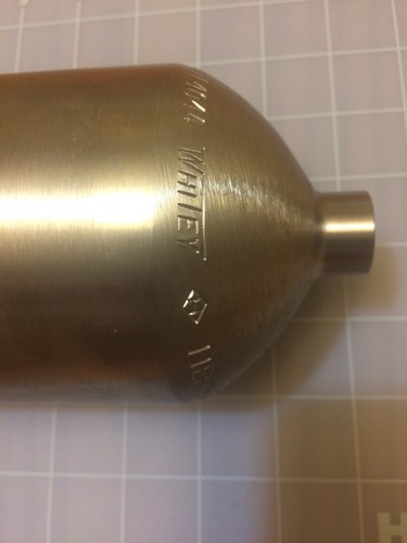 Sample Cylinder, 304 Stainless Steel double ended Female  1/4” Pipe fittings.