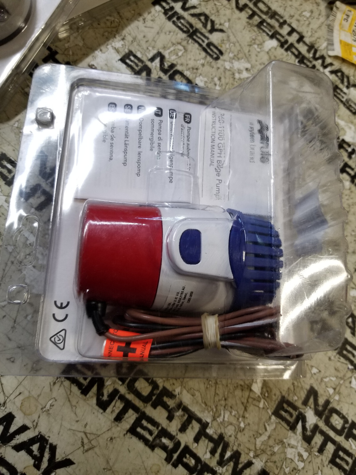 Rule 25SA Automatic Bilge Pump 500 GPH Marine 12V DC 3/4
