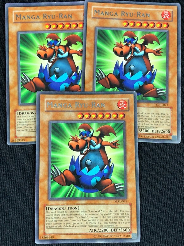 YUGIOH MANGA RYU-RAN MRL-071 RARE X3(LP)