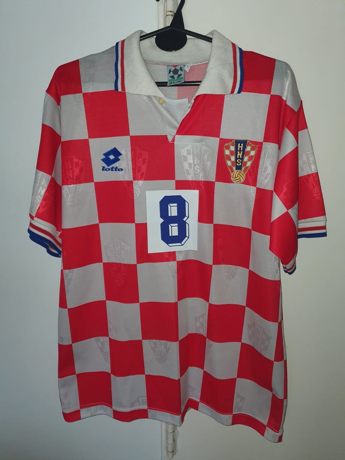 lotto - 1996年　クロアチア代表　ロット　ホームユニフォーム　正規品　当時物 1996年 クロアチア代表 ロット ホームユニフォーム 正規品 当時