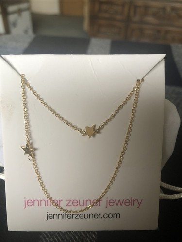 Jennifer Zeuner Jewelry 14k Yellow Gold Plated Silver Kaida Key on Chain  Necklace – Stanley Korshak