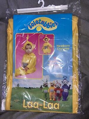 Rare Vintage Disguise Inc Teletubbies (LaLa)Costume Newborn 0-6 Months Bunting