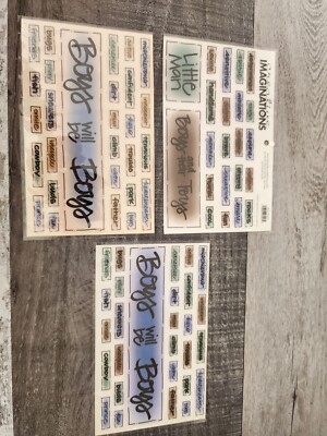 Creative Imaginations - Scrapbook Stickers Boys will be Boys Kids NEW #29