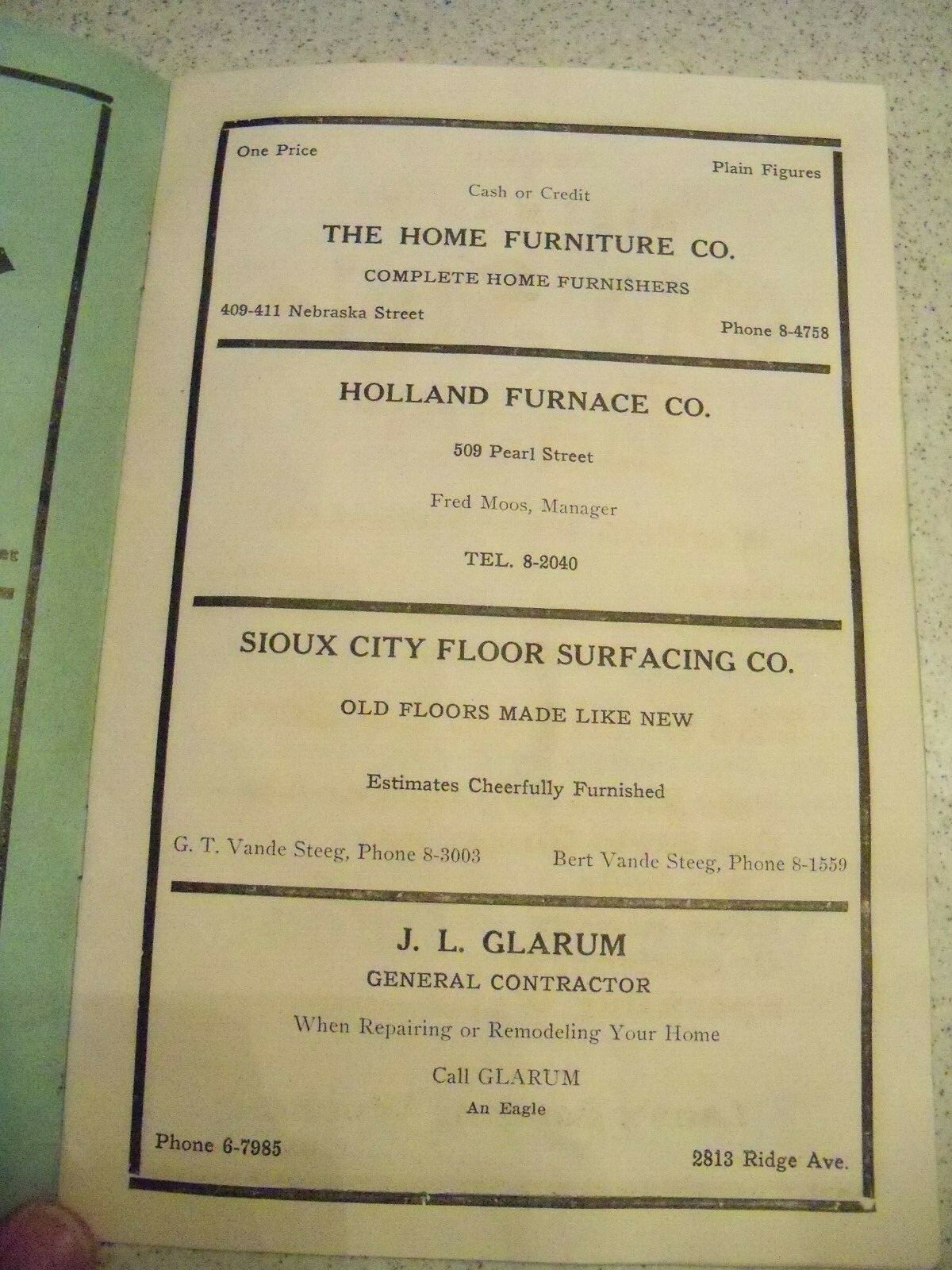 1934 Fraternal Order of Eagles No.77 Sioux City, IA Thanksgiving Day Run~Program