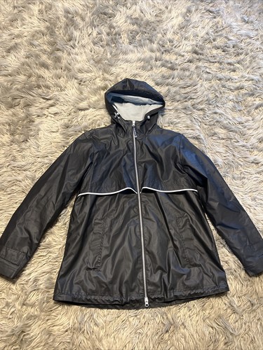 Women&rsquo;s Charles River Apparel Black Rain Jacket Size L