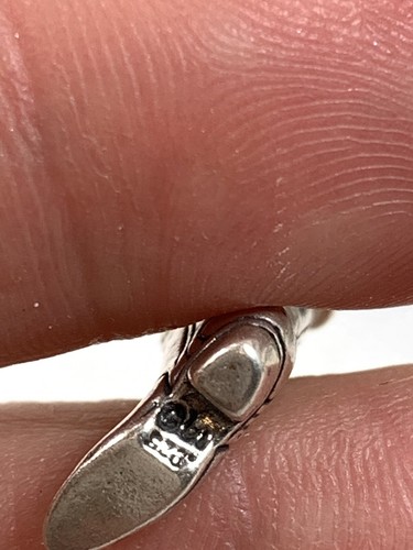 Sterling Silver .925 Charm Southwestern Bracelet Charm Cowboy Boot