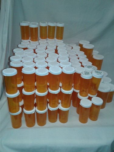 Lot of 195 NEW Empty Rx Pill Bottles Crafts Coins Storage fishing Assorted Sizes