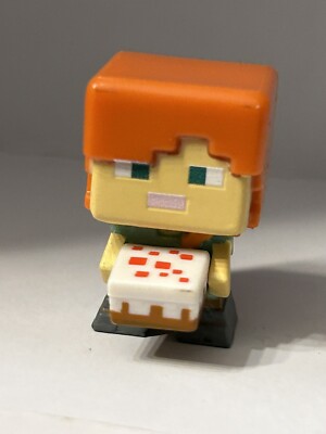 Mojang Minecraft Obsidian Series 4 Alex With Cake Mini Figure