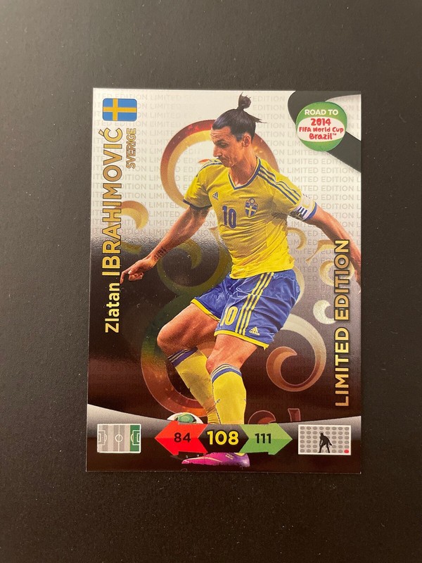 Zlatan Ibrahimovic Limited Edition Adrenalyn Xl Road To Fifa World Cup 2014