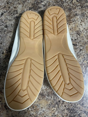 Orvis Men&rsquo;s Size 9M Navy Canvas Fashion Sneakers Casual Shoes Slip On White