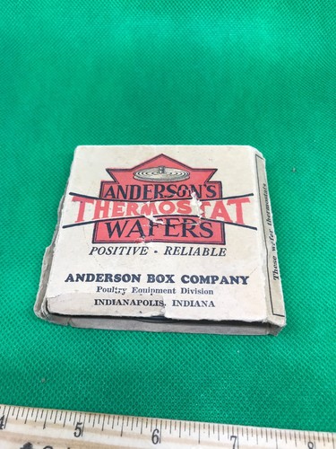 Anderson's thermostat wafer Brand New in Box  Very Rare & Collectable