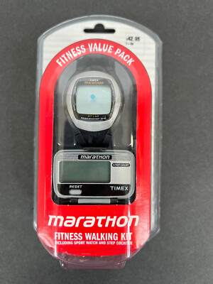 New-Timex Marathon Fitness Walking Kit Sport Watch & Step Counter Value Pack